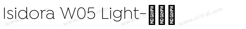 Isidora W05 Light字体转换